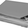 Graue WOLTU Abdeckplane 3x6 m, wasserdicht, 180 g/m², PE-Gewebe mit Ösen.