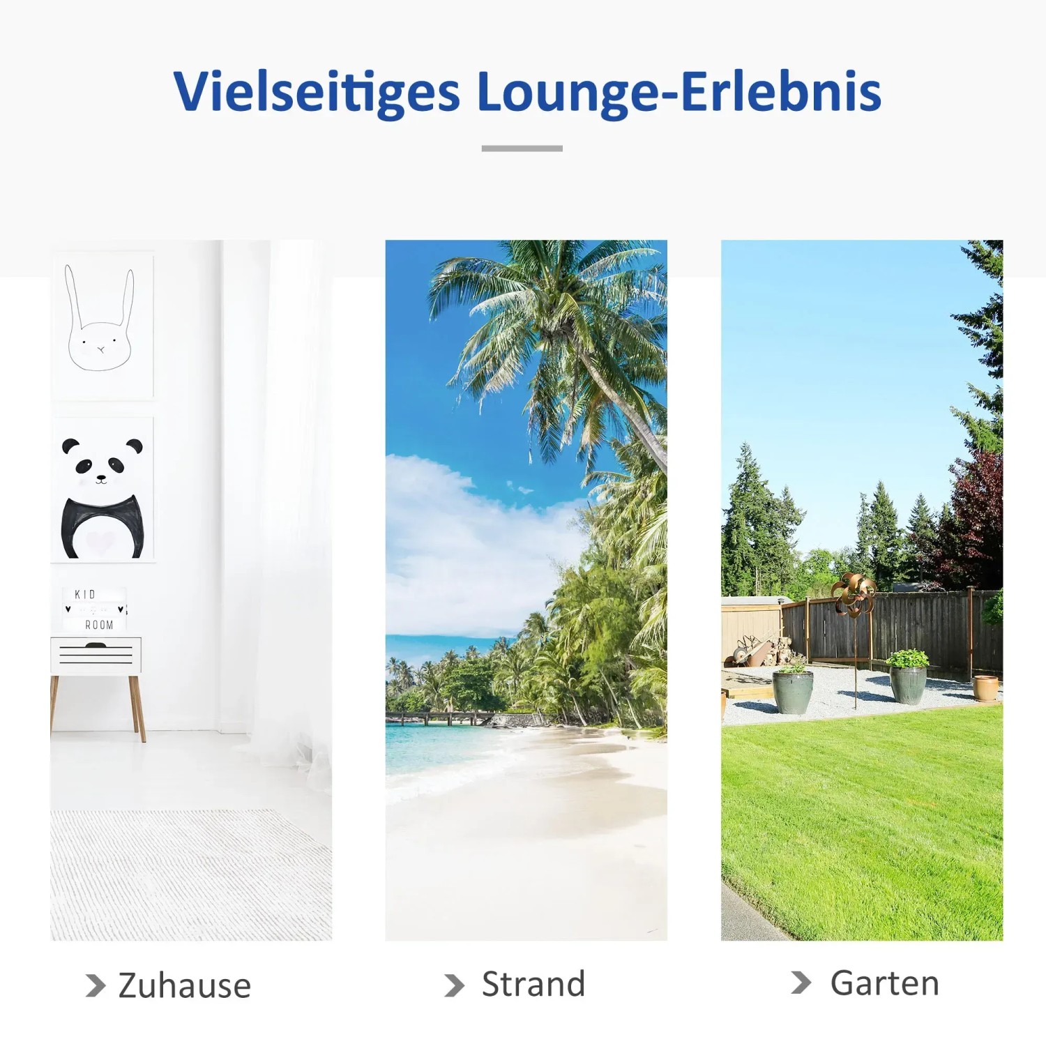 Outsunny Hängematte: Vielseitig einsetzbar zu Hause, am Strand oder im Garten.