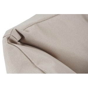Detailaufnahme: Beige Knuffelwuff Hundebett Finlay aus robustem Nylongewebe.