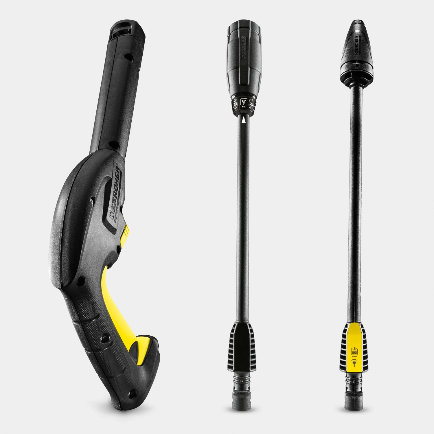 Kärcher K 2 Power Control: Pistole, Vario- und Dreckfräser-Strahlrohr für Hochdruckreiniger.