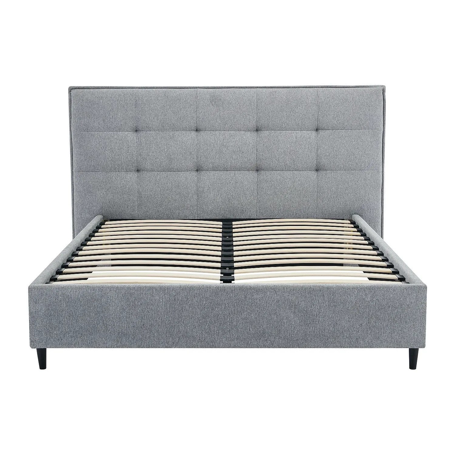 Vente-unique Bettrahmen Nirpio Grau 217 cm