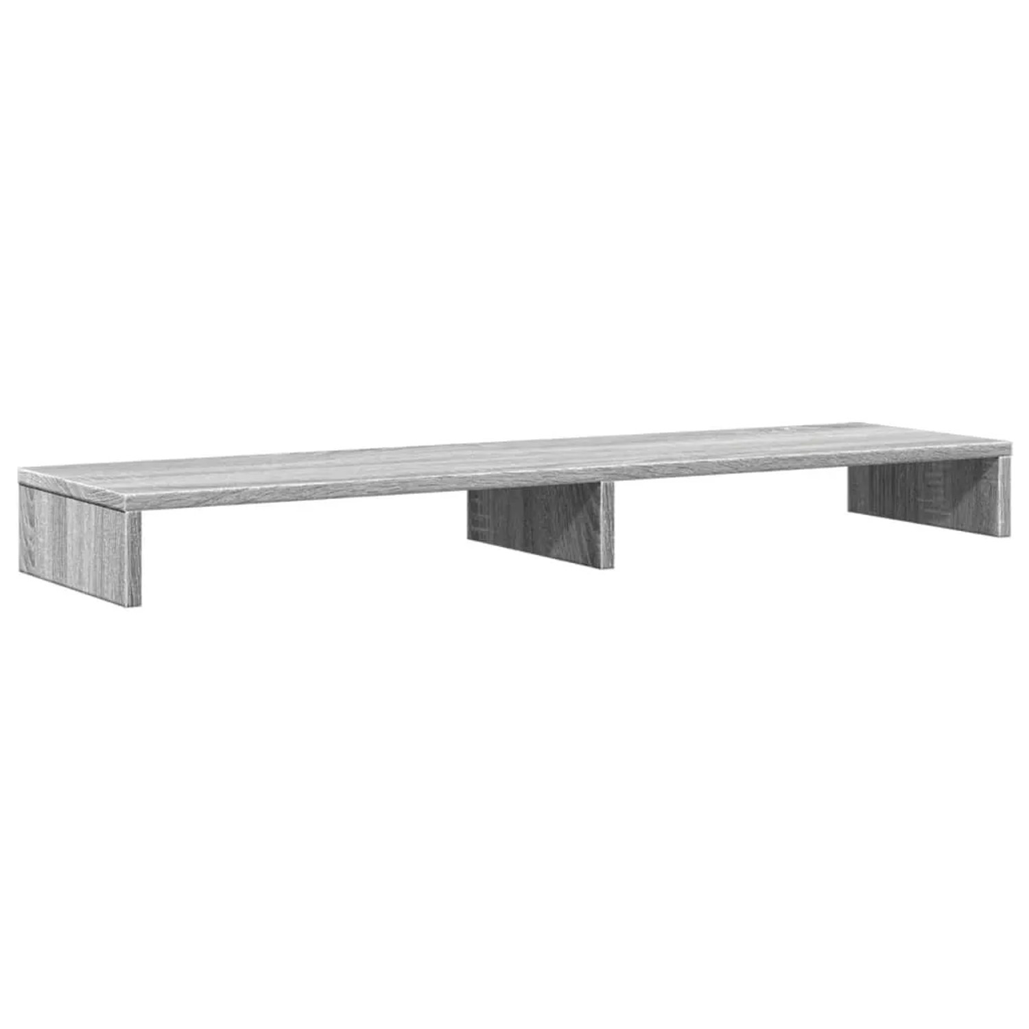 vidaXL Monitorständer Grau Sonoma 100x27x10 cm Holzwerkstoff 854657
