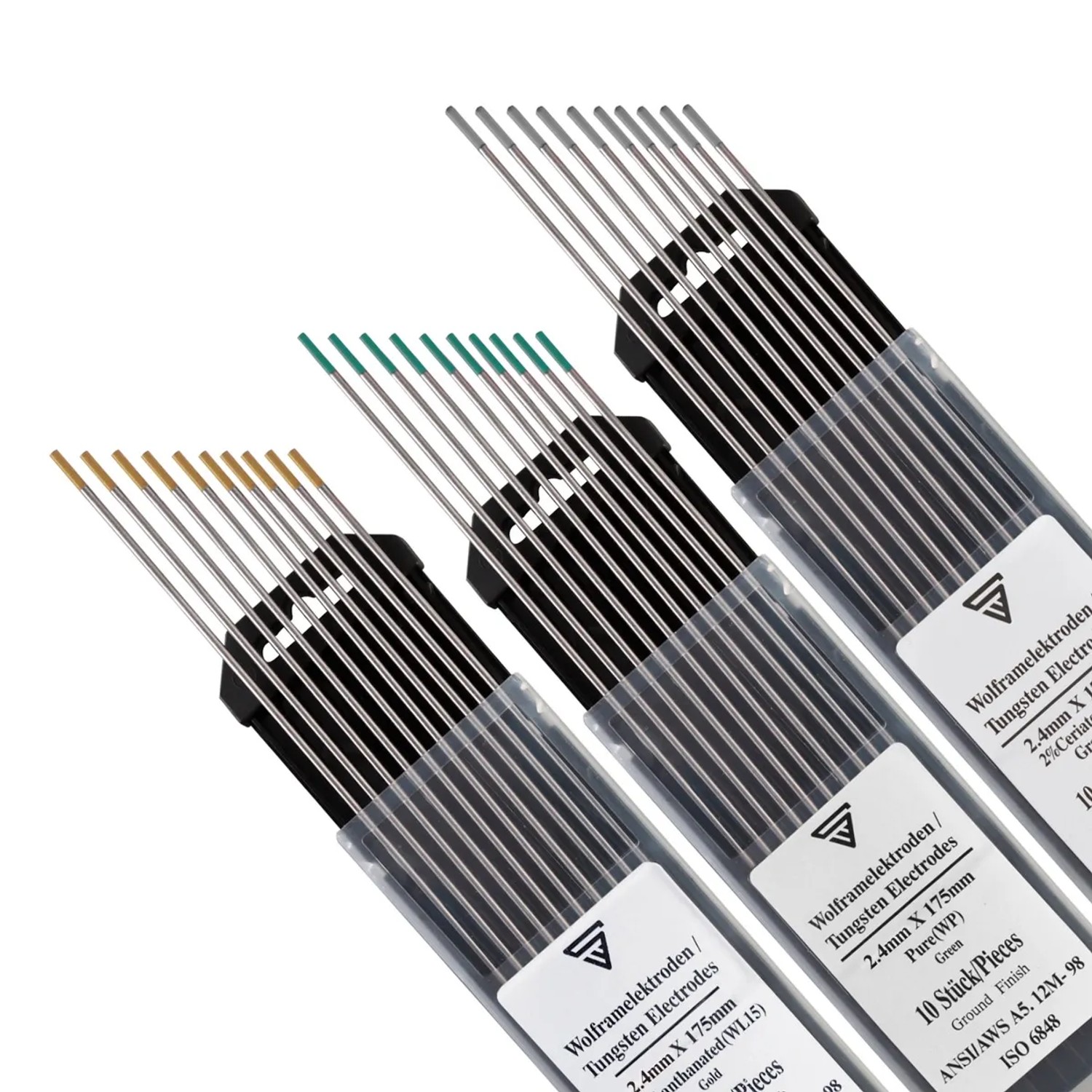 Graue Wolframelektrode 3/32" (2,4 Mm) – 10 Stück, Für WIG-Schweißen Von Alu, Edelstahl Uvm.