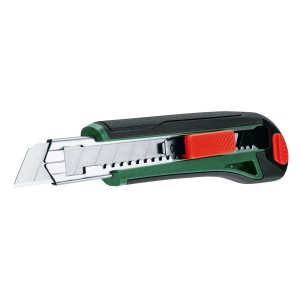 Bosch Cuttermesser mit Abbrechklinge, ergonomisch und sicher.