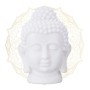 Relaxdays Buddha Kopf PVC Weiß Dekorativ 17 x 12 x 10 cm 150 g