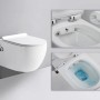 Glasdeals Dusch-WC mit Taharet Funktion, spülrandlos und Softclose Sitz.
