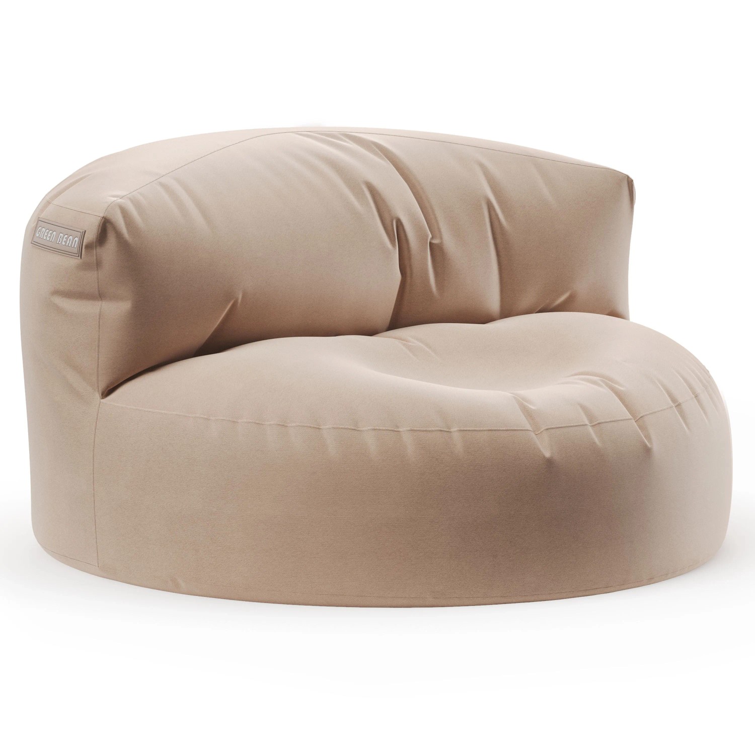 Green Bean Sitzsack-Sofa 90 x 50 x 50 cm PVC Wetterfest Khaki