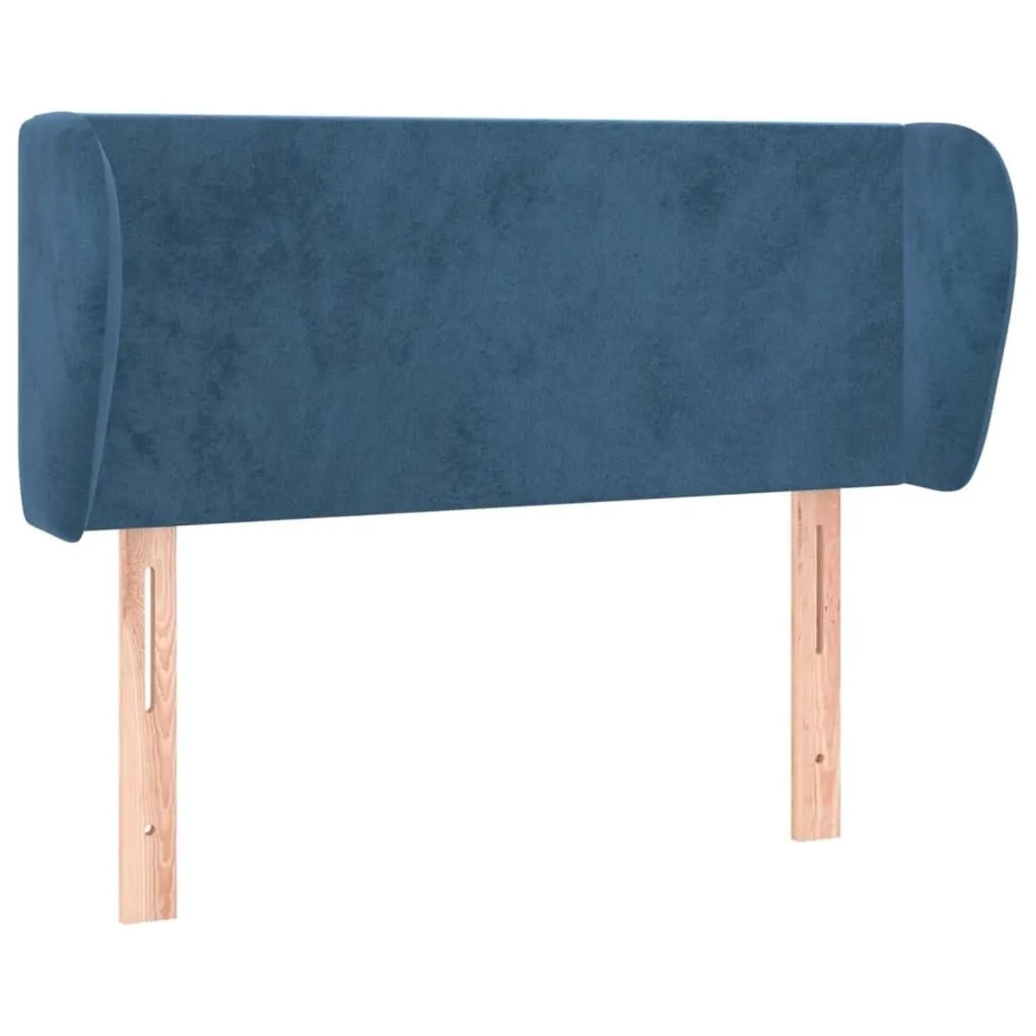 vidaXL Kopfteil mit Ohren Dunkelblau 93x23x78/88 cm Samt 3116904
