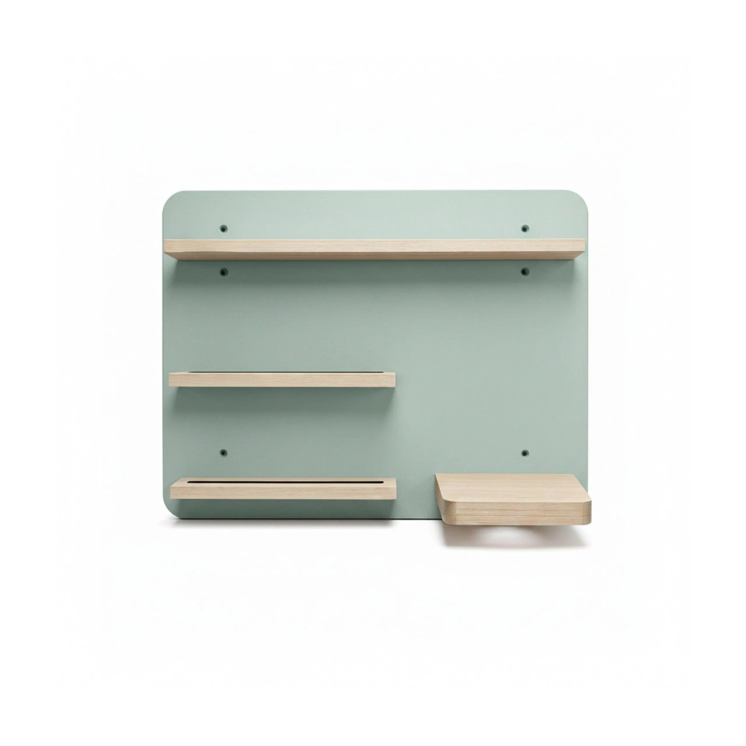 Relaxdays Toniebox Wandregal MDF Kiefernholz Salbei Mit Magnetstreifen 29 cm x 39 cm x 15 cm 2 kg