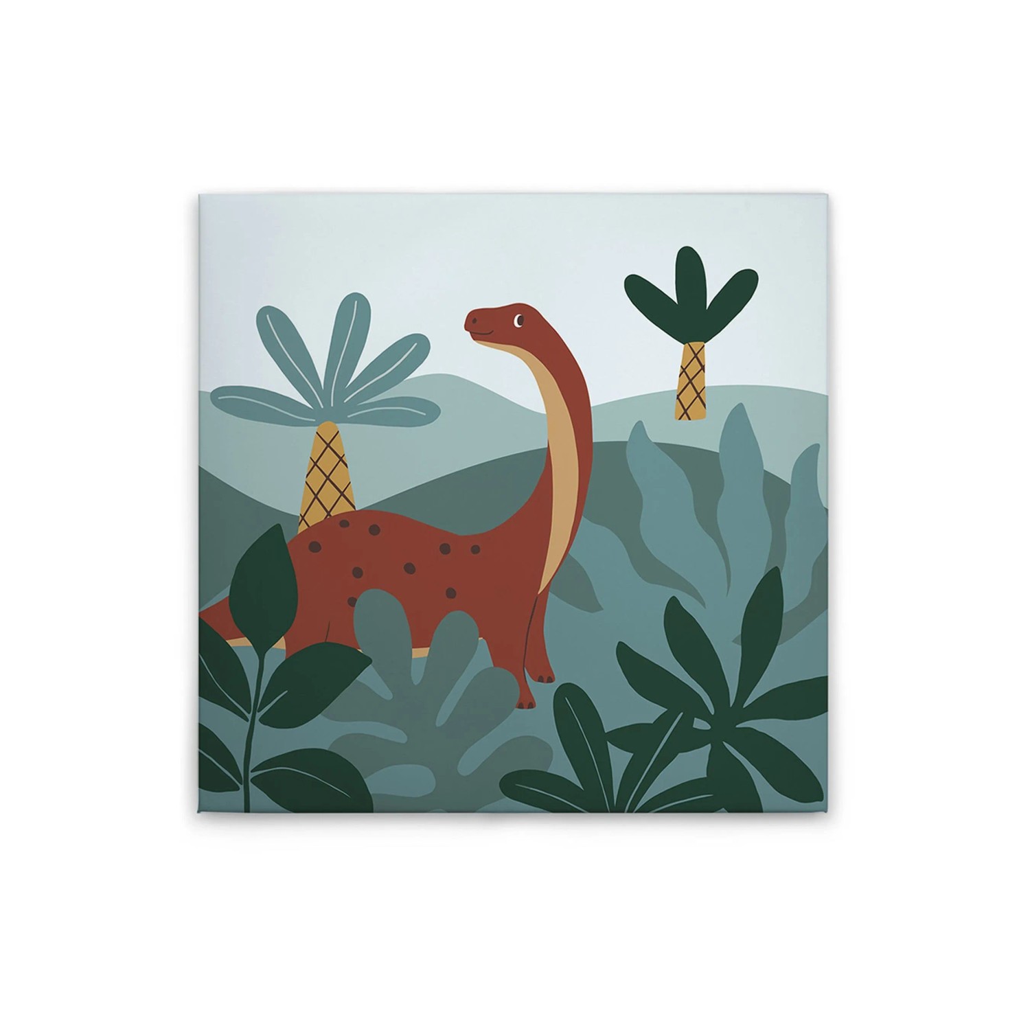 Tadessi Leinwandbild - M1-No.50624 - Dinosaurier - 60 x 60 cm - Quadratisch