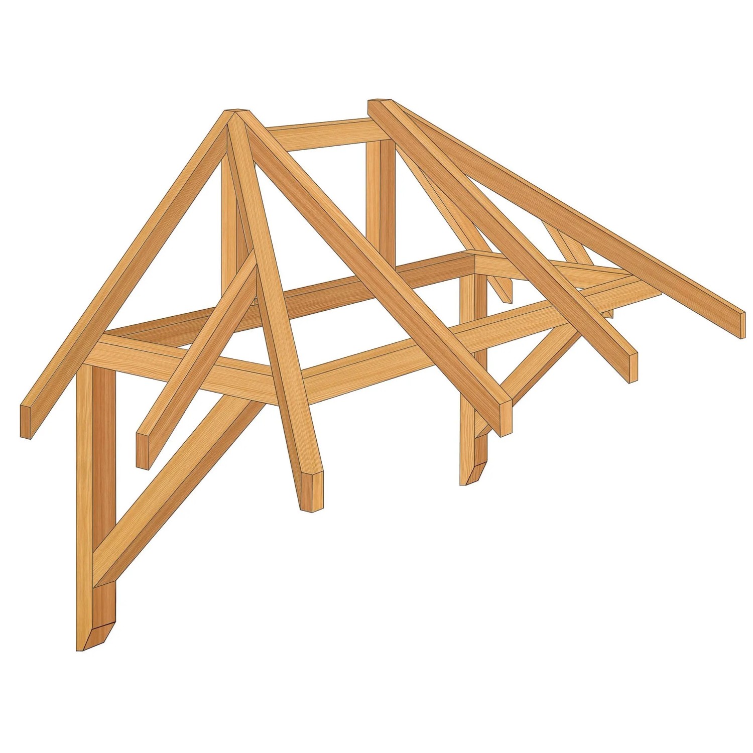 Roro Vordach V162 Fichte 180,5 cm x 98 cm