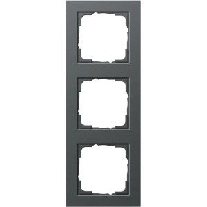 Gira E2 Abdeckrahmen 3-fach, anthrazit, für Schalter und Steckdosen