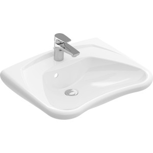 Villeroy & Boch O.Novo Vita Waschbecken, 60 cm, Alpinweiß, unterfahrbar mit Armatur.