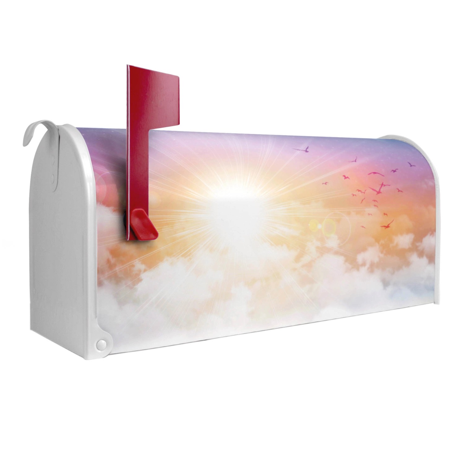 Banjado Amerikanischer Briefkasten Weiß 48x22x16cm US Mailbox Letterbox Pos günstig online kaufen