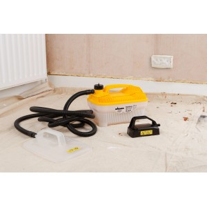 Wagner SteamForce Dampfgerät zum Tapeten ablösen mit Schlauch und zwei Aufsätzen.