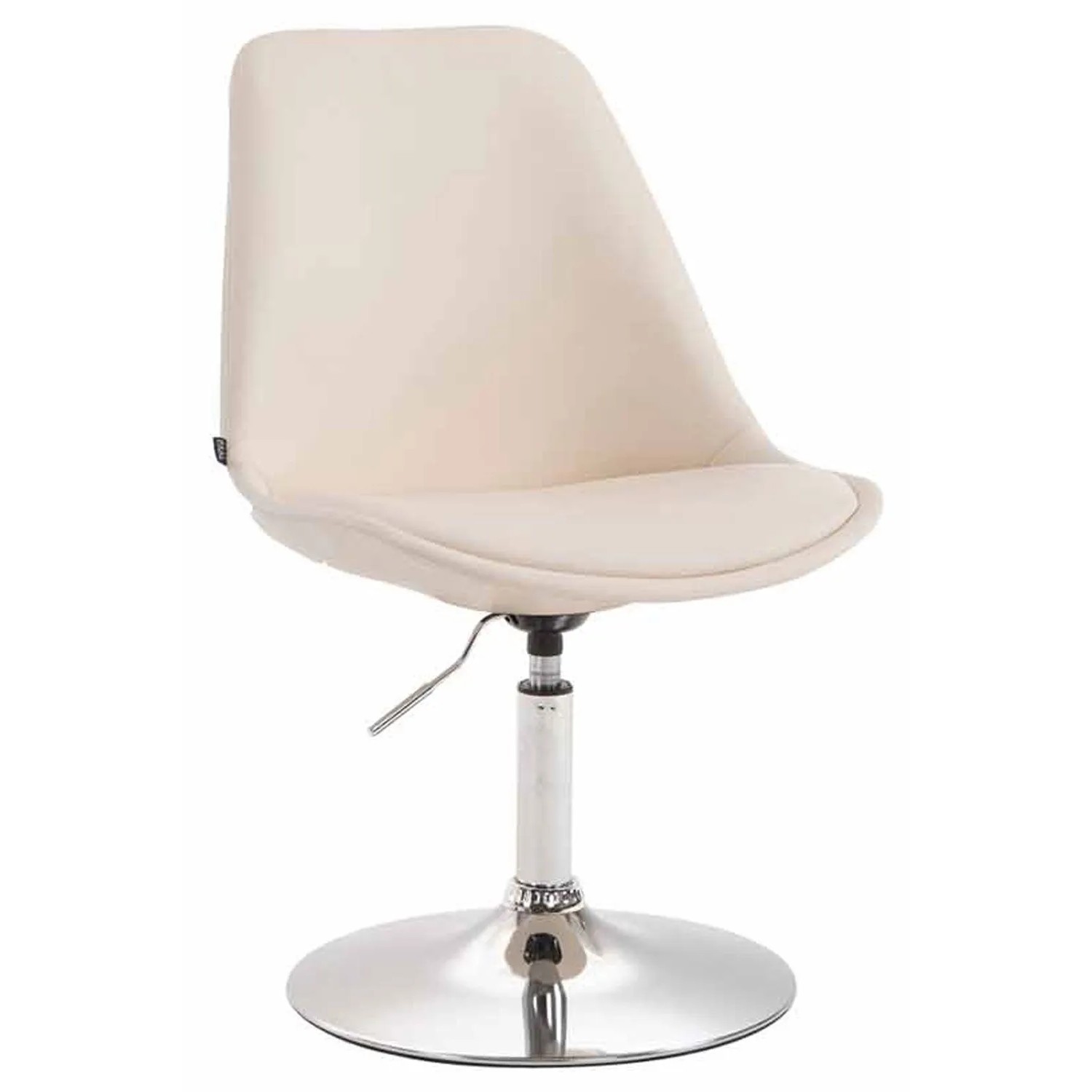 CLP Esszimmerstuhl Maverick Kunstleder Creme/Chrom