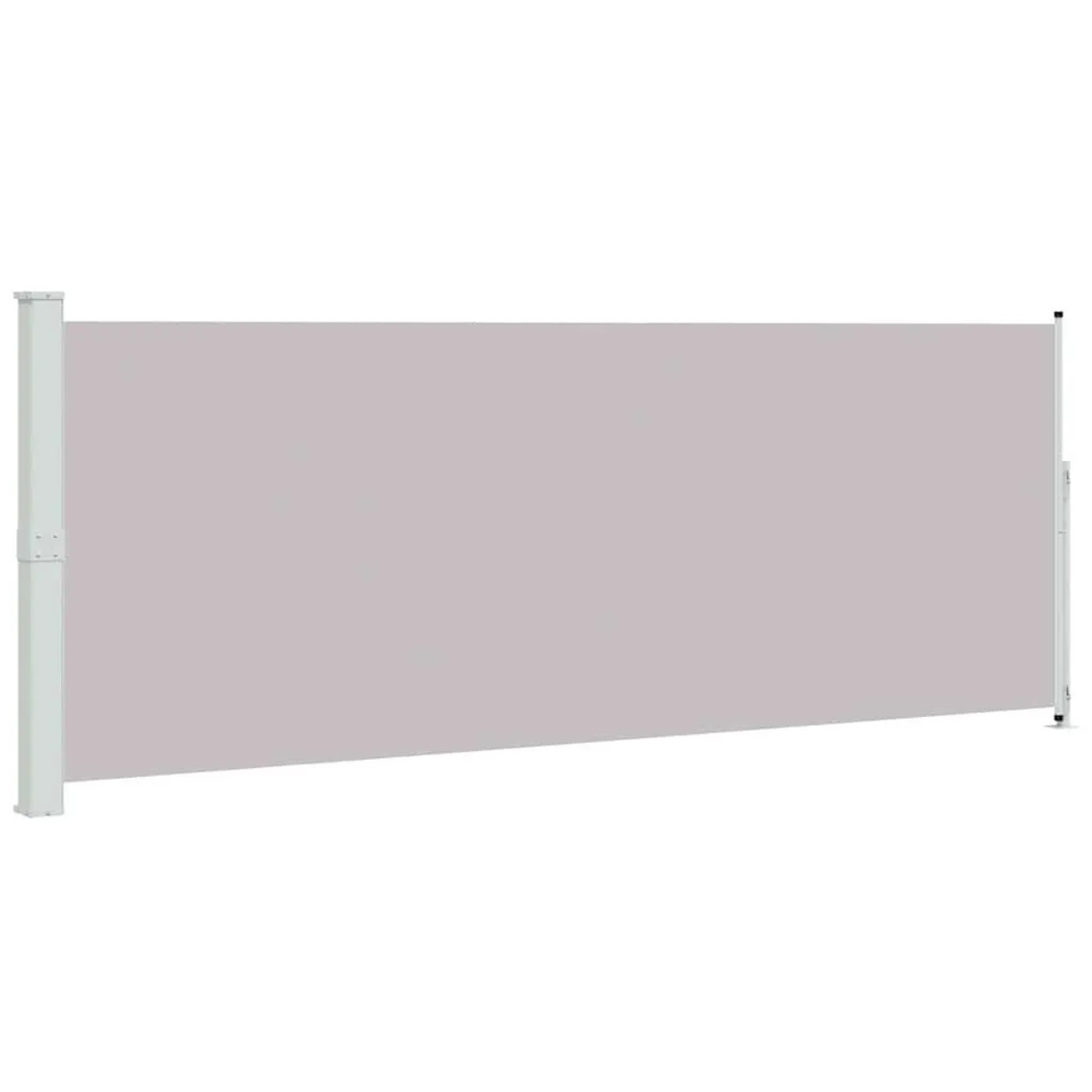 vidaXL Seitenmarkise Ausziehbar 180x500 cm Grau 313407