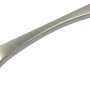 Silberner Metallgriff 1763 für Möbel, Lochabstand 96 mm.