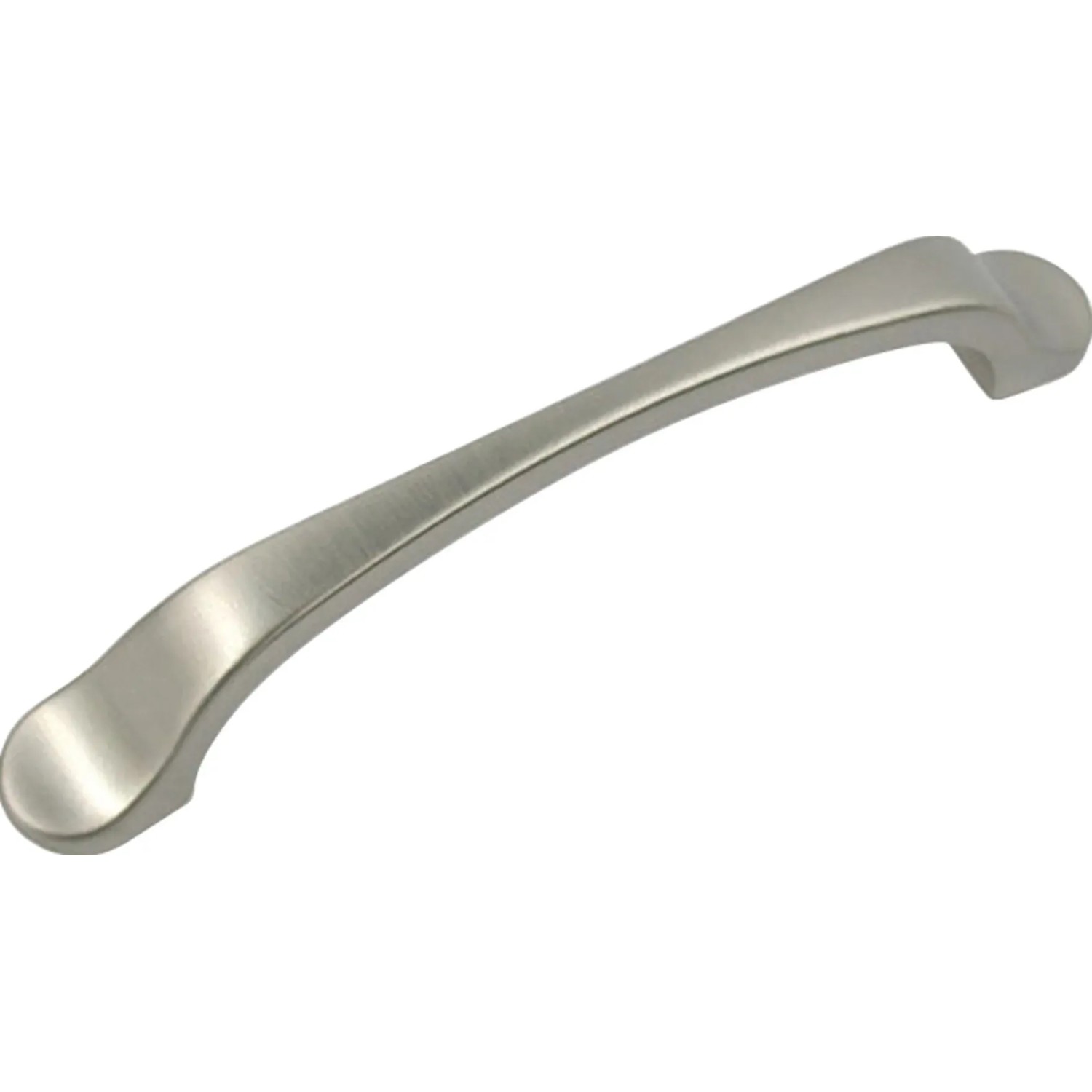 Silberner Metallgriff 1763 für Möbel, Lochabstand 96 mm.