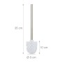Relaxdays Toilettenbürste 2er Set Kunststoff Edelstahl Weiß Silber Abnehmbar 35 cm x 8 cm 70 g_4
