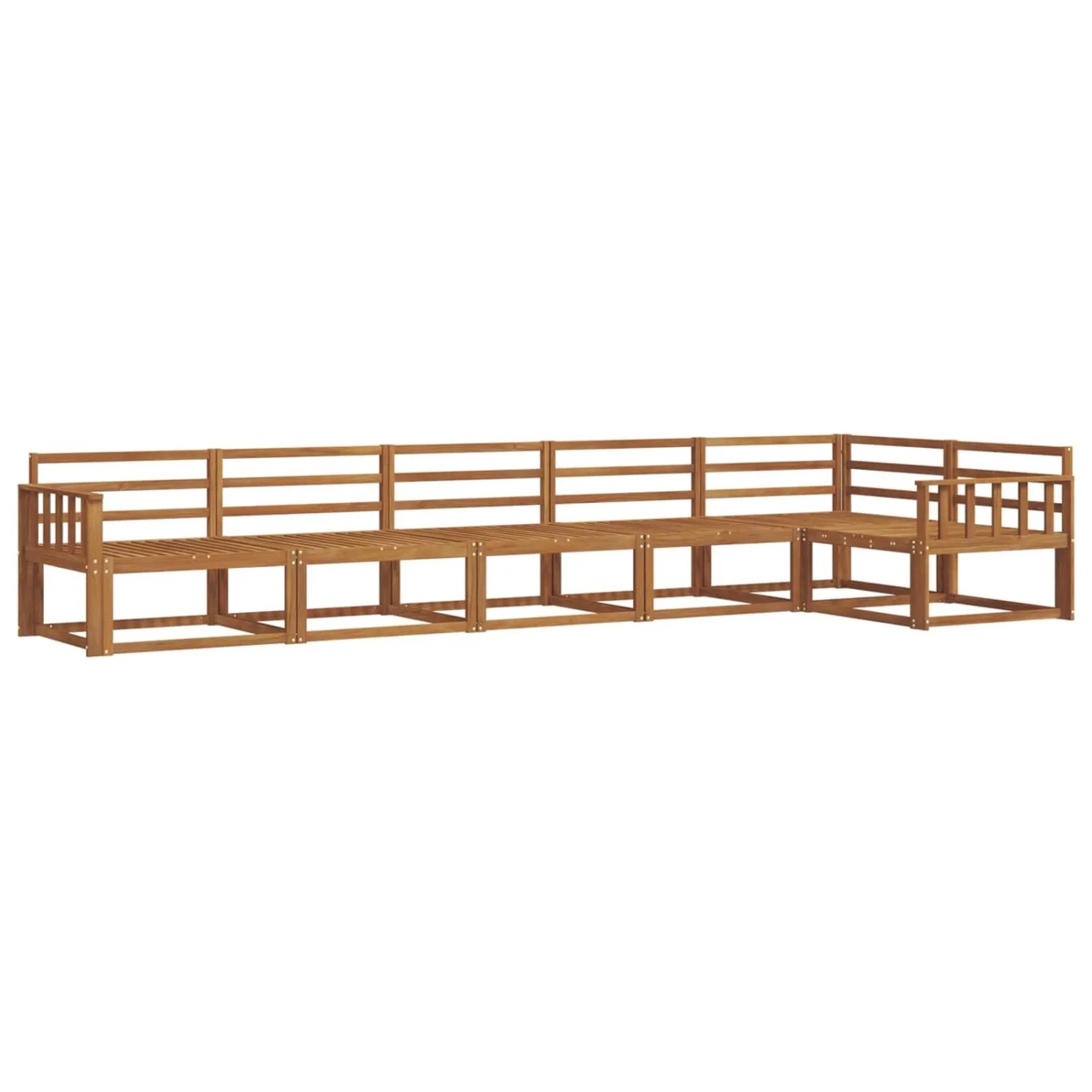 vidaXL Outdoor-Sofagarnitur 6-Tlg Natur Massivholz Akazie 3367642