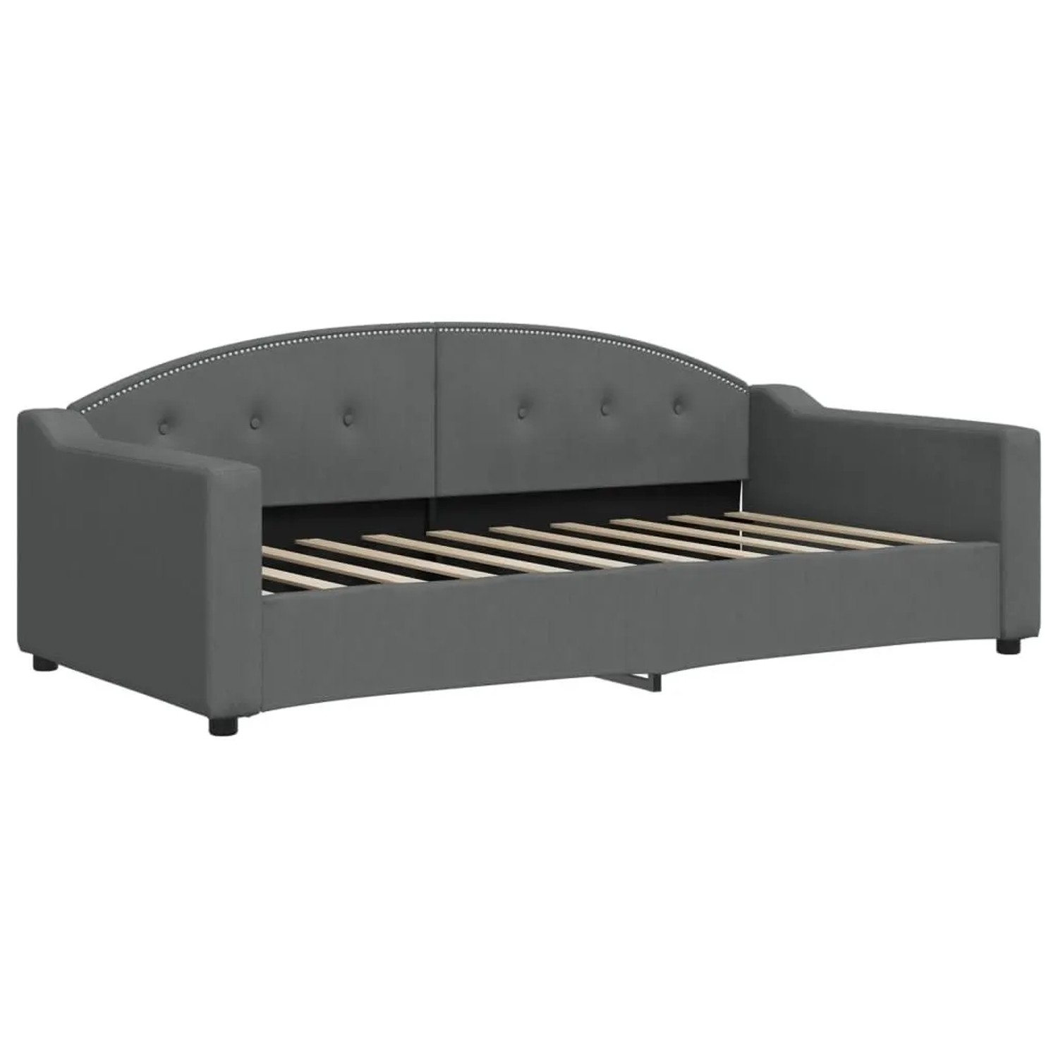 vidaXL Tagesbett Dunkelgrau 90x190 cm Stoff 354194