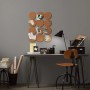 Arbeitszimmer mit Wandfarbe Alpina Pure Farben Felsgrau, 2,5 l.