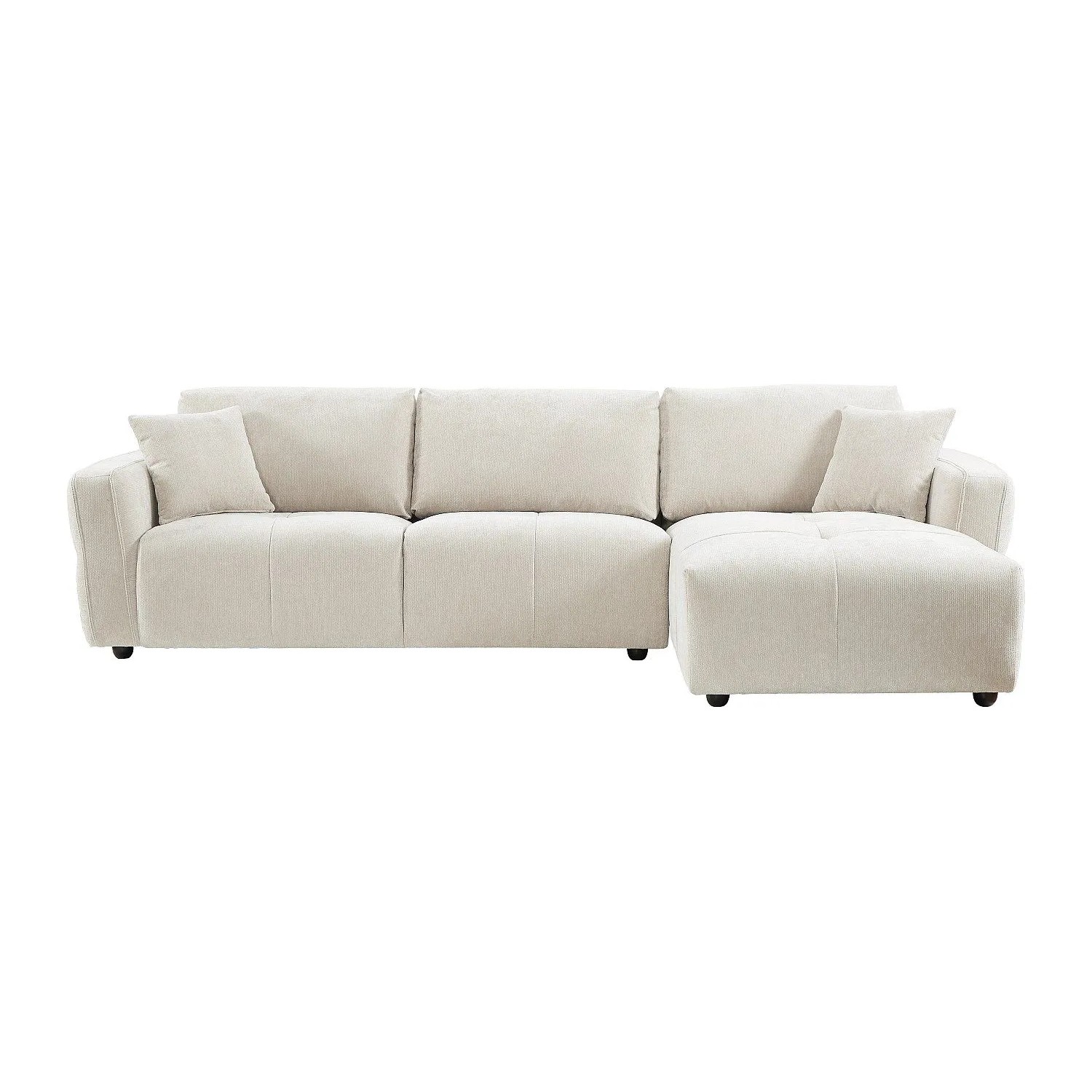 Vente-unique Sofa Ohne Schlafmöglichkeit Gosalo Beige 296 cm