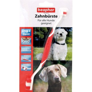 Beaphar Dog-a-Dent Zahnbürste für Hunde, mit ergonomischem Griff für einfache Zahnpflege.