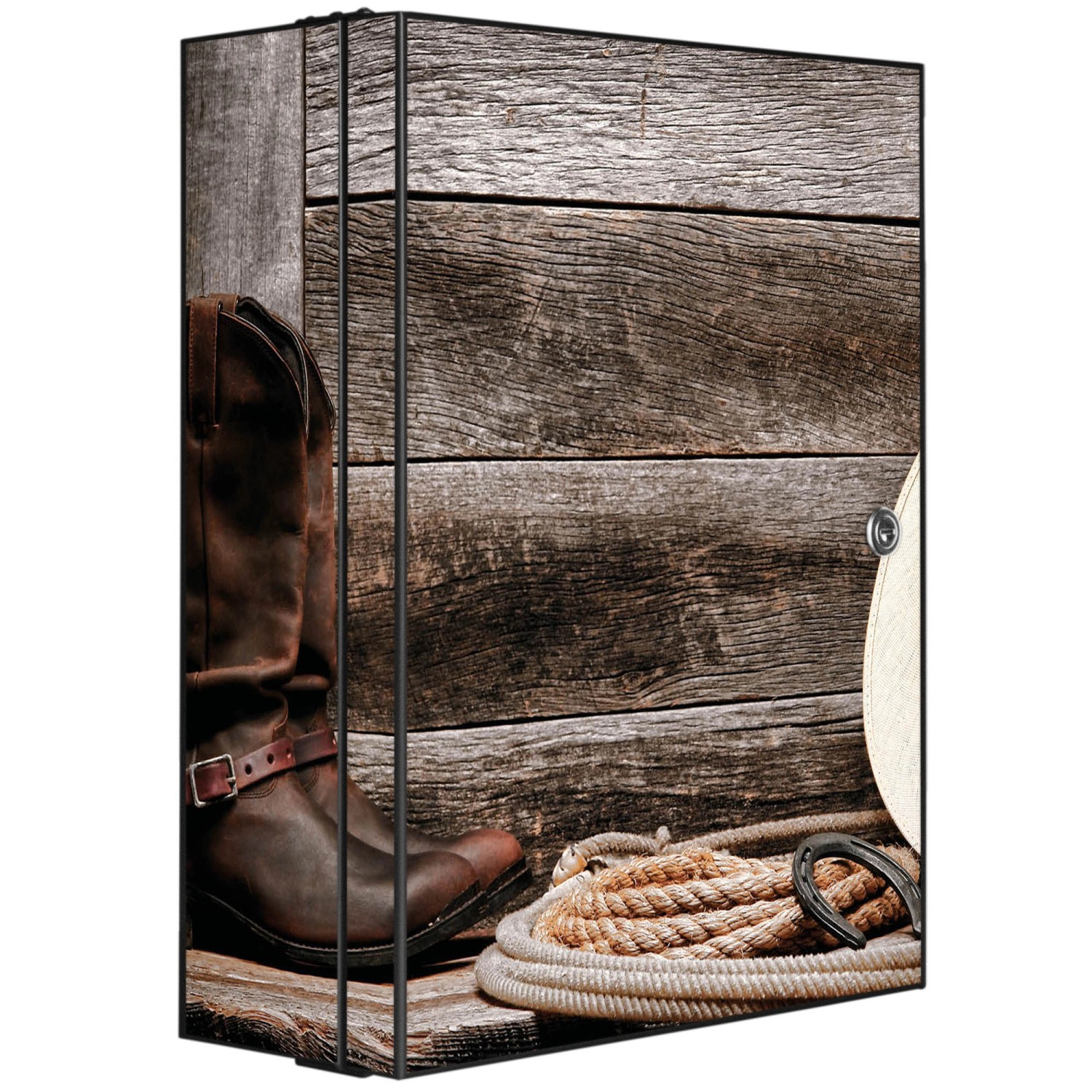 Banjado XXL Medizinschrank Abschliessbar 35x46x15cm Arzneischrank Anthrazit günstig online kaufen