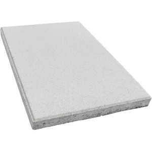 Diephaus Gehwegplatte, Zementgrau, 75x50x5 cm mit Fase, Betonplatte für Terrasse und Garten.