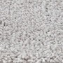 Grauer Shaggy-Hochflorteppich aus PP. Nahaufnahme der weichen, flauschigen Textur. Quadratisch, rutschfest.