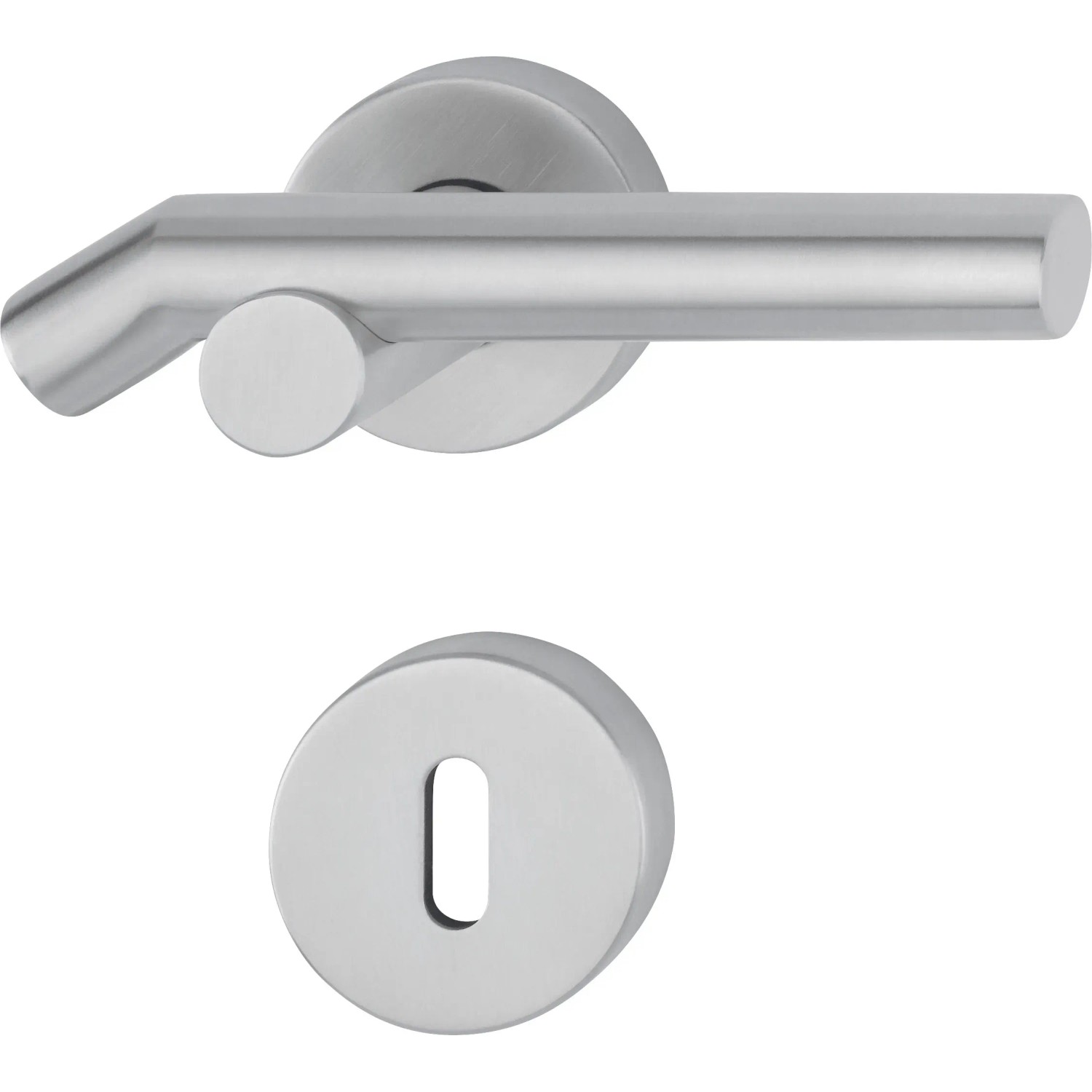 AnsaPro Zimmertür-Rosettengarnitur Fulda OB 37 mm - 42 mm Edelstahl Matt