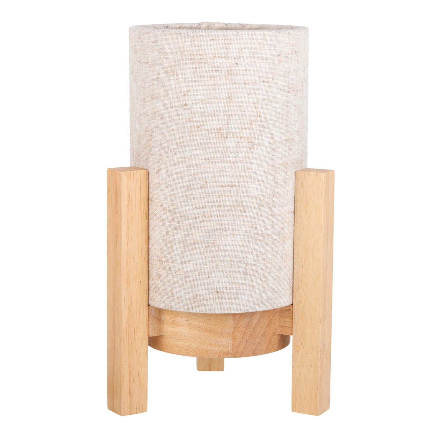 Näve LED-Leinen-Akkutischleuchte Madita Natur Ø 16,2 cm x 25 cm günstig online kaufen