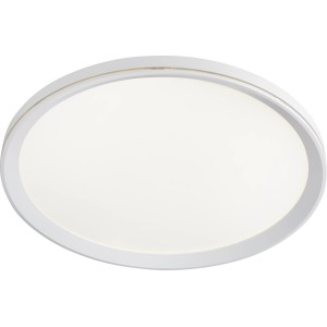 Weiße, runde LED-Deckenleuchte mit 18 W Lichtleiste für Wohnräume.