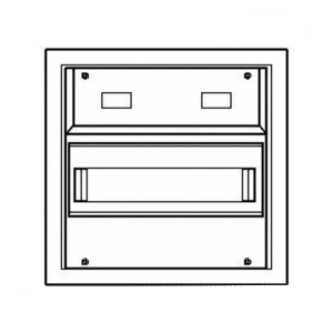 Alphatec Unterputzkleinverteiler 1-reihig mit Steckklemme