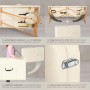 Tectake 3 Zonen Massageliege Daniel Breite 60 cm  Polsterung 5 cm Inklusive Tragetasche  185 x 60 x 62 cm Beige_5