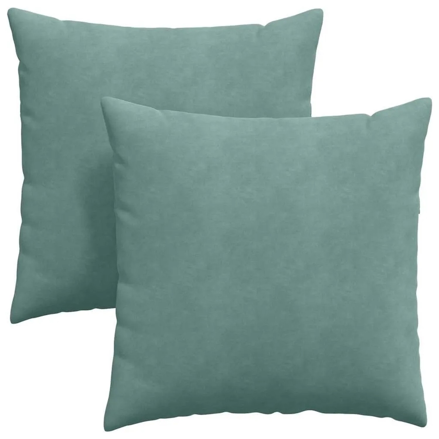 vidaXL Sofakissen 2 Stück Meergrün 60 x 60 cm Cordstoff 42014024