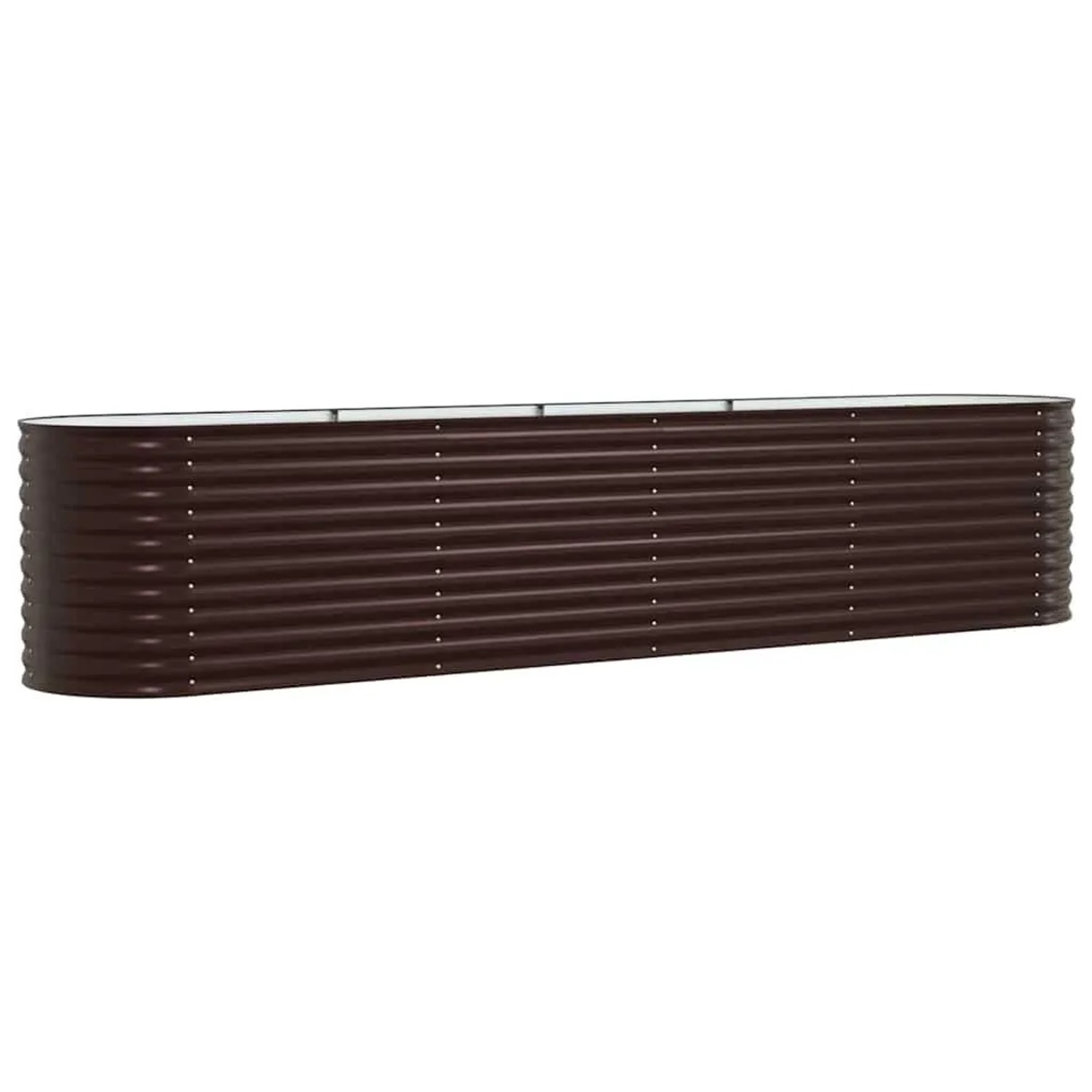 vidaXL Hochbeet Braun 400 x 80 x 81 cm Stahl 42008132