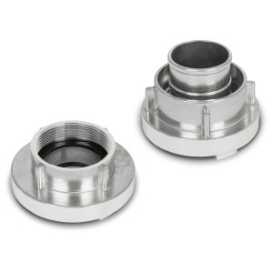 EBERTH 2 Zoll Kupplung Set aus Aluminium, für Gartenschlauchwagen und Wasserpumpen.