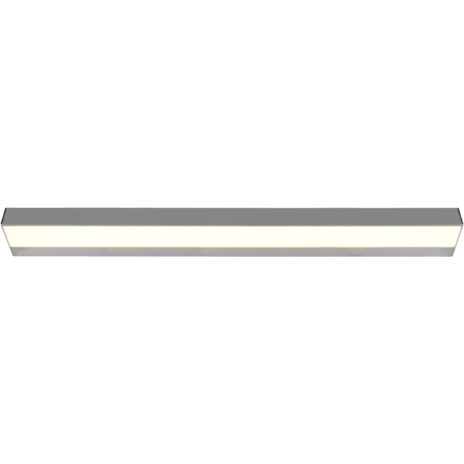 Moderne LED Bad-Wandleuchte Rocco in Chrom, 90 cm breit, für eine stimmungsvolle Beleuchtung.