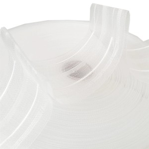 Rolle transparentes, weißes Gardinenband Faltenband (50mm, 50m) für Fenstervorhänge.