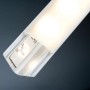 Paulmann Delta Profil mit Diffusor, 1 m, für LED-Streifen, Aluminiumprofil mit satinierter Abdeckung.