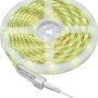 Aufgerolltes LED-Flexband RGB, 5 m, mit Anschlusskabel. LED-Streifen für stimmungsvolle Beleuchtung.
