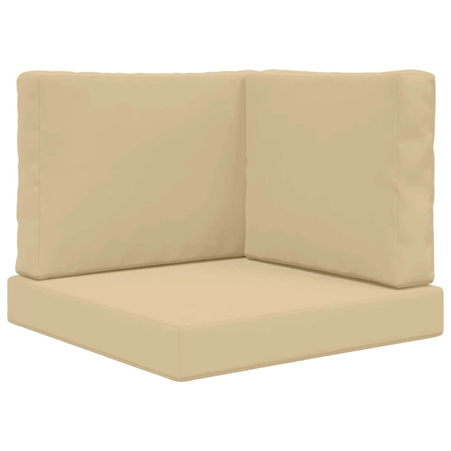 vidaXL Sofakissen für Draußen 3-Tlg Beige Polyester 900747
