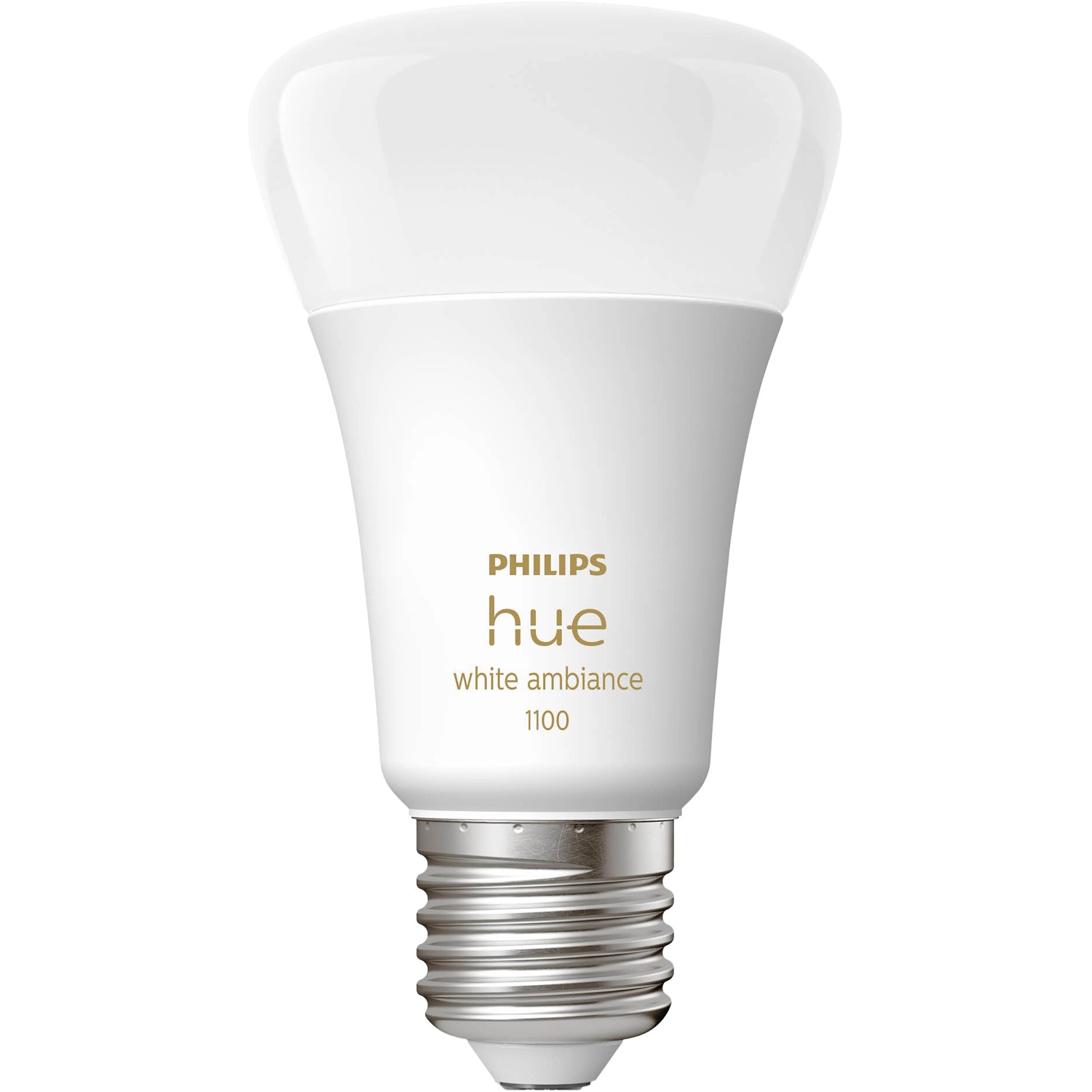 Philips Hue E27 LED-Lampe, White Ambiance, 1100 lm, 1er-Pack. Smarte Beleuchtung für Ihr Zuhause.