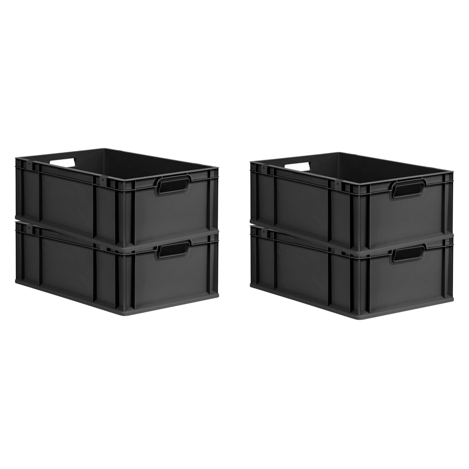 PROREGAL SuperSparSet 4x Eurobox Nextgen Grip HxBxT 22x40x60cm 44 Liter Gri günstig online kaufen