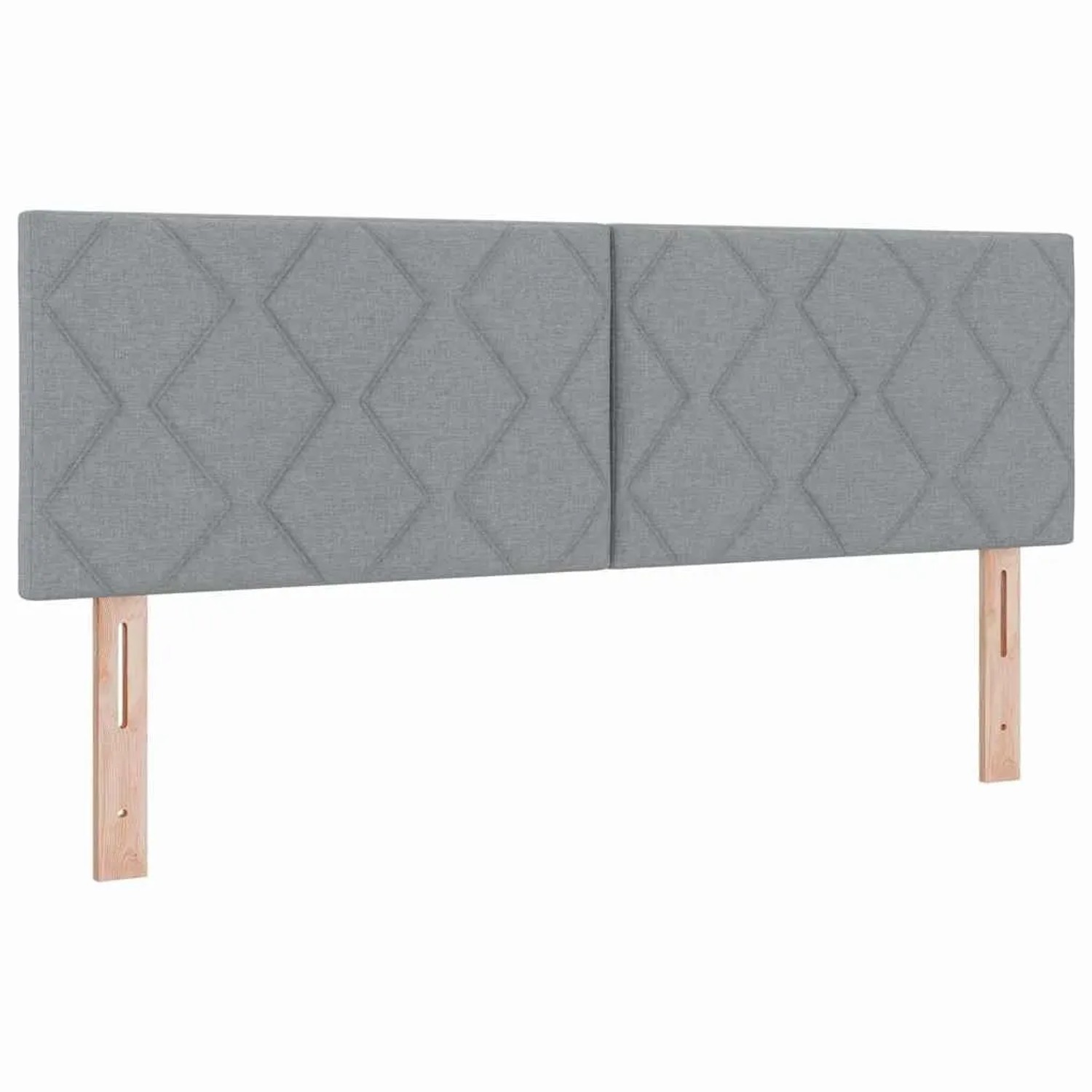 vidaXL Kopfteil mit Kopfteil Hellgrau 160 cm Kunstleder 42007254