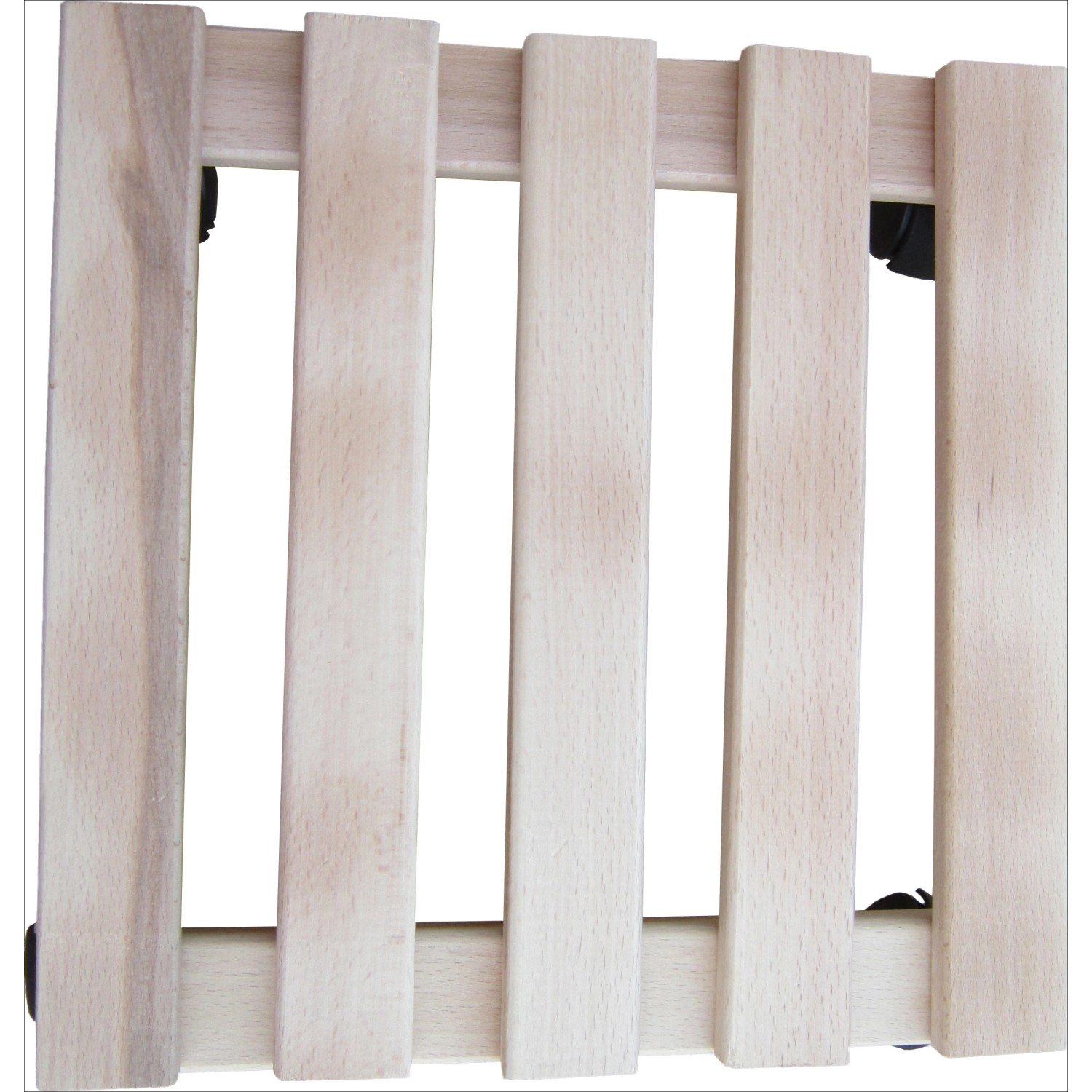 Eckiger Pflanzenroller aus Buchenholz, naturfarben und glatt, 30x30 cm.