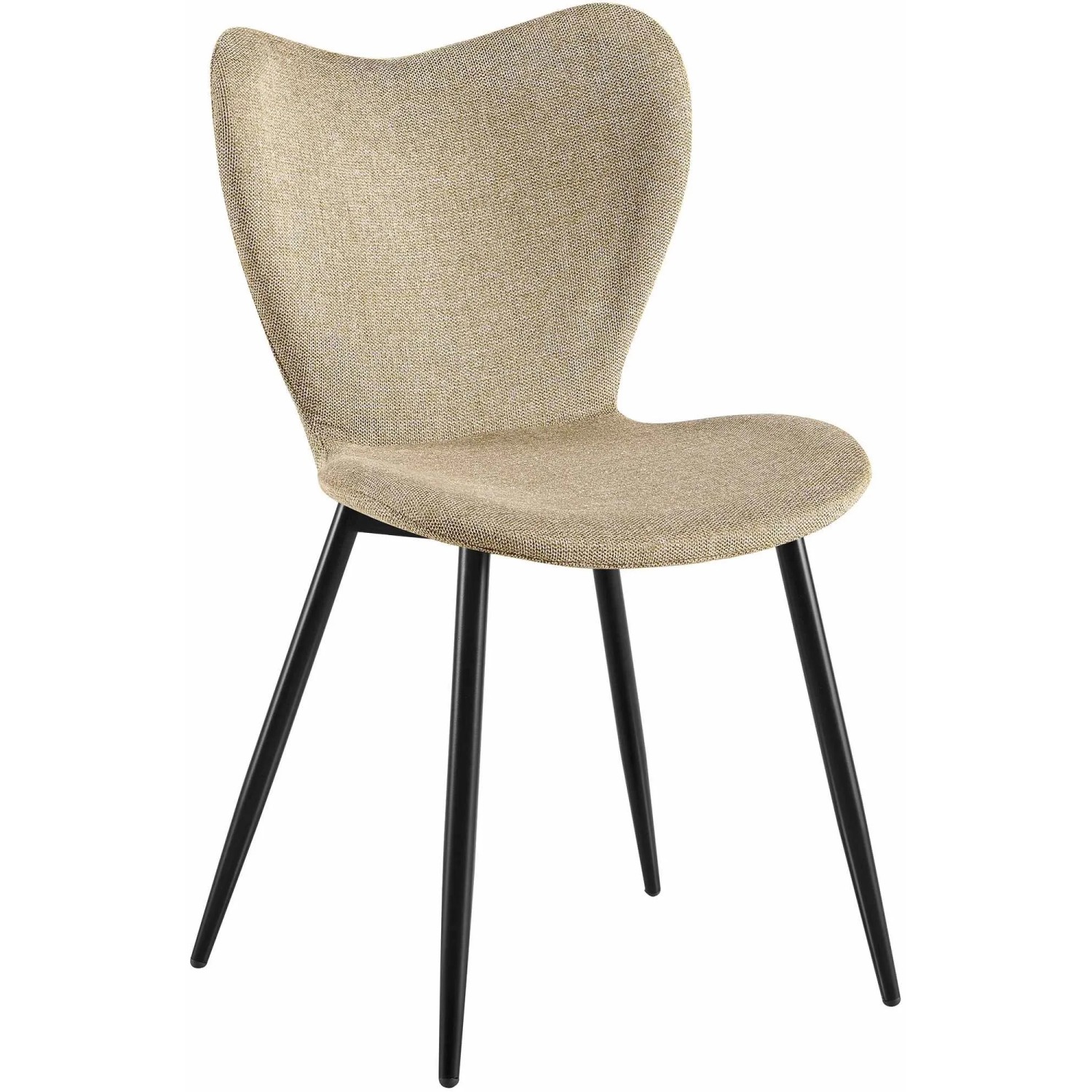 DELUKE Esszimmerstuhl COLON Stoff Taupe 50x58x80cm Essstühle Esszimmerstühle Küchenstühle Wohnzimmerstühle